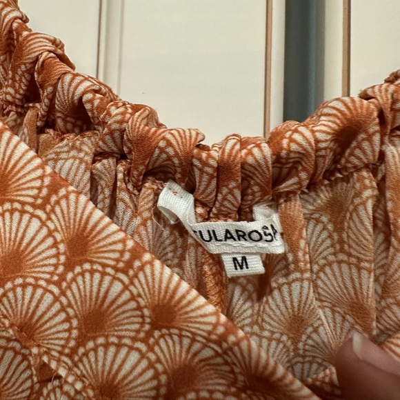 TULAROSA Kordova Jumpsuit in Orange Shells (D6) - Picture 6 of 6